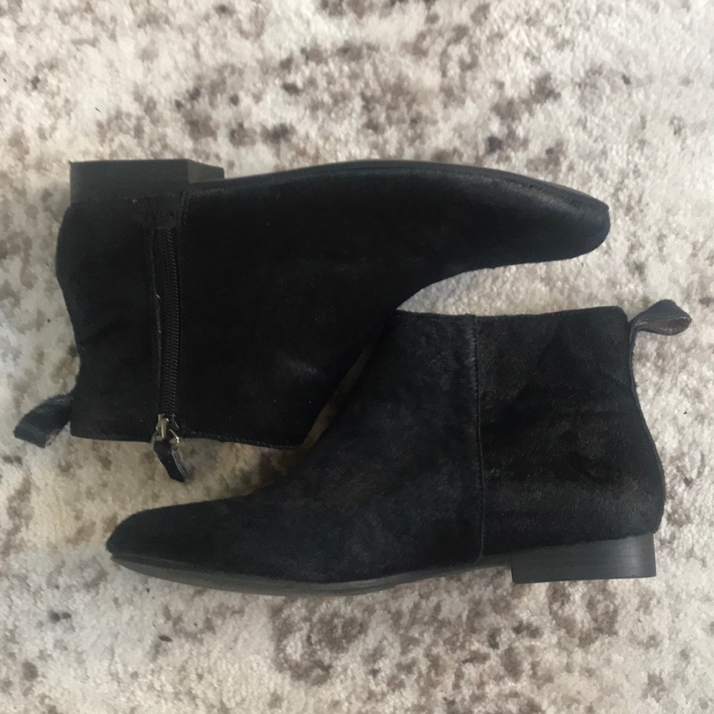 Calf Skin Ankle Boots